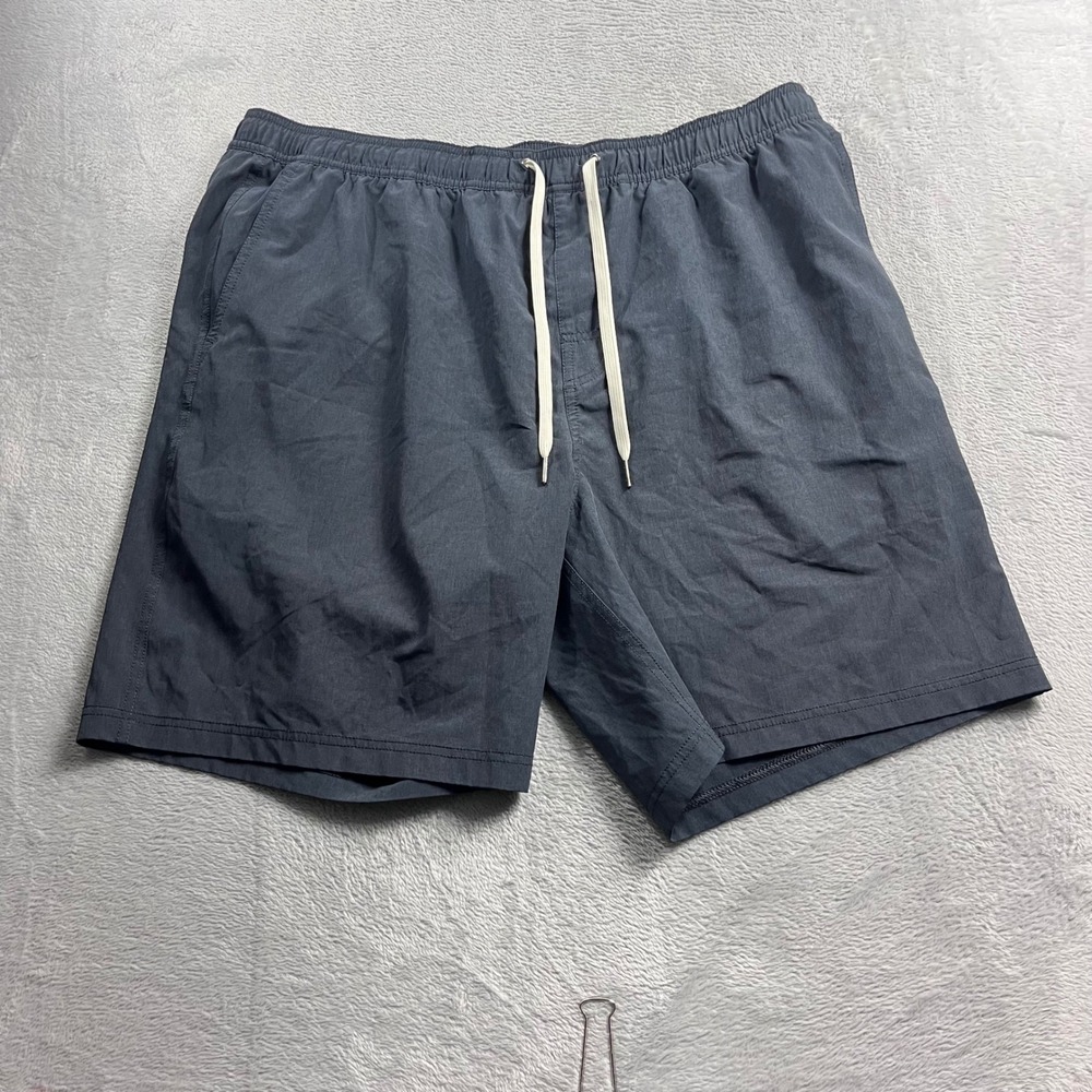 Fair Harbor Mens Gray Recycled Polyester Blend Drawstring Shorts XXXL
